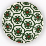 Kiitos 格子花 グリーン 12㎝プレート
Size・・・12×h2.2