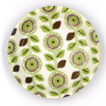 Kiitos ラインフラワー グリーン 12㎝プレート
Size・・・12×h2.2